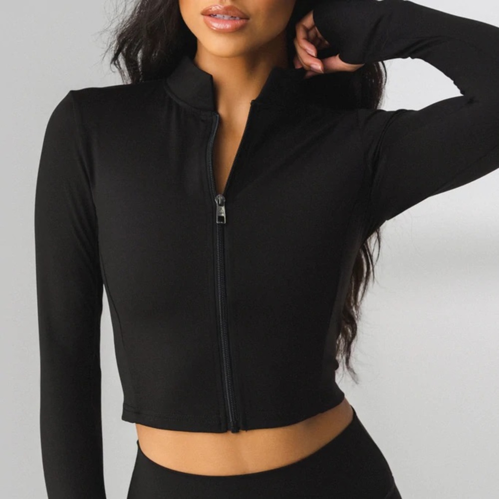 NWT Balance Athletica Refine Cropped Zip